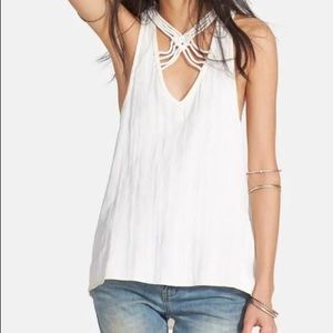 Free People One and Only Macrame Top